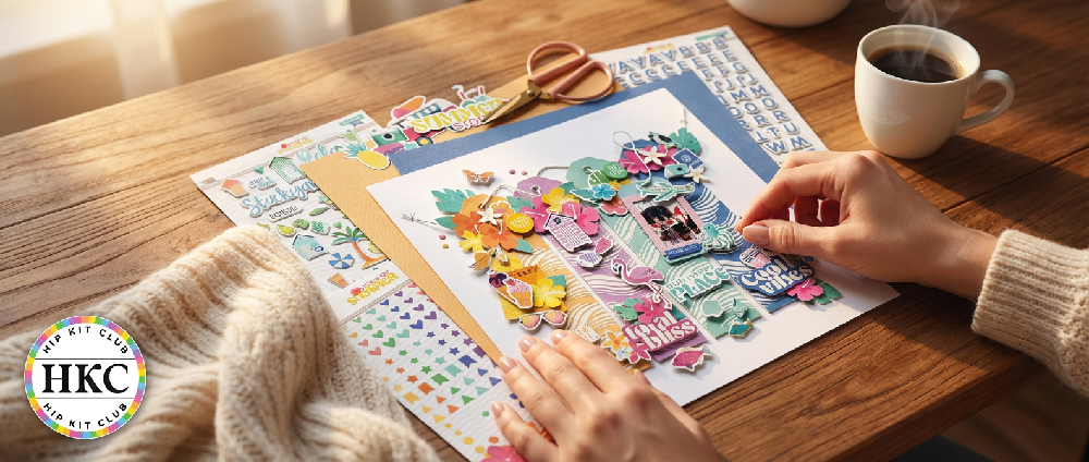 August 2025 Hip Kits Scrapbooking Layout